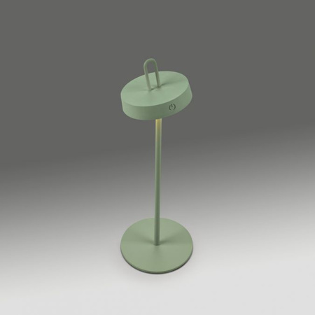 Zielona lampka stołowa bezprzewodowa także na zewnątrz ładowana USB IP44 AMAG Just Light 19310-43