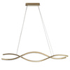 Lampa wisząca fala ze szklanymi kryształkami SPARK WAVES PENDANT 120 CCT DIMM GO + REMOTE CONTROL AZZARDO AZ6563 sterowana pilotem