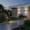 Szary kinkiet zewnętrzny na elewacje LED 3000K ARIUS GRAY IP54 Tk Lighting 18081