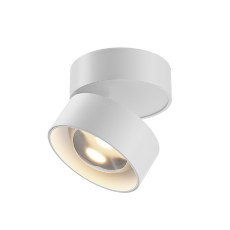 Biała oprawa sufitowa natynkowa ruchoma LENS LED 3000K Maytoni C220CL-12W3K-W