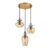 Lampa wisząca Fanda 3xE27 Italux PND-31882-3A-GD-AMB