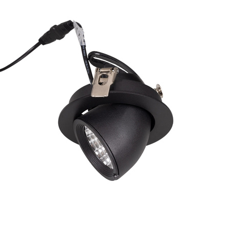 Czarna oprawa wpustowa RUBIO z regulacją 10W CZARNA MAXLIGHT H0133