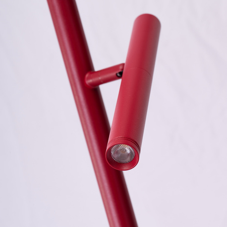 Lampa podłogowa czerwona TROST FLOOR 2 DIMM SWITCH RED Azzardo AZ7296