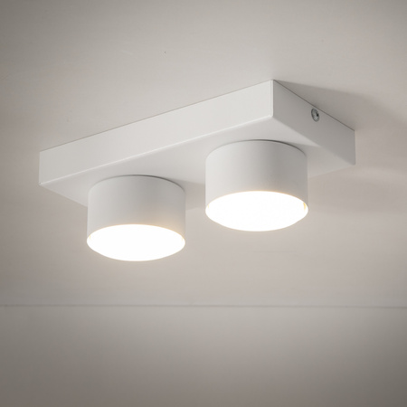 Dwupunktowa biała lampa sufitowa BRIX WHITE 2xGX53 Tk Lighting 11295
