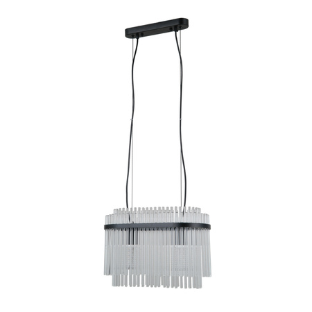 Czarna lampa wisząca w stylu glamour 2xE27 Bonte Italux PND-40929-2A-BK
