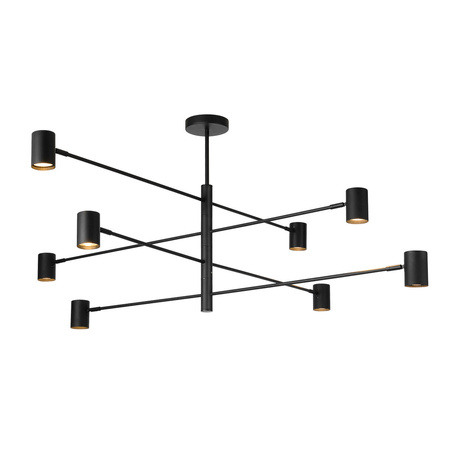 Lampa wisząca Snow 8 czarna 8xGU10 Light Prestige LP-731/8P BK
