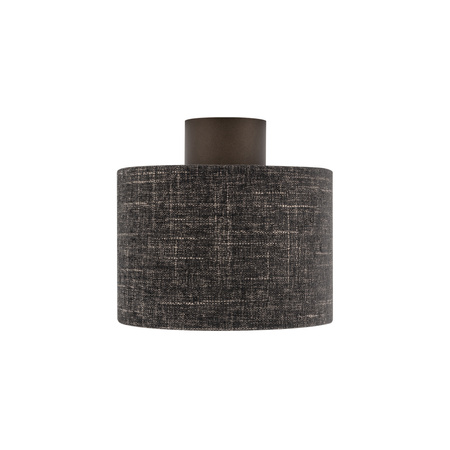Lampa sufitowa okrągła z tkaniny w kolorze czarny melanż 23cm 1xE27 AMARELA S Nowodvorski 11657