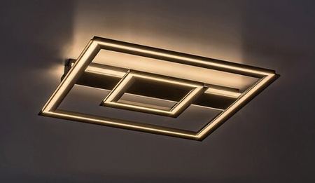 Lampa sufitowa czarna – minimalistyczne ramki kwadratowe LED 3000K Sidona Rabalux 71071