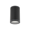 Czarna tuba wysokość 10cm IP44 FLARE BLACK 1xGU10 Tk Lighting 10583