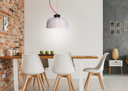 LAMPA WISZĄCA LIVERPOOL II 1 CZERWONY90x26,5x0 Candellux 50101288