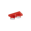 Dwupunktowa czerwona lampa sufitowa BRIX RED 2xGX53 Tk Lighting 11292