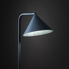 Lampa podłogowa ze stożkowym niebieskim kloszem 1XE14 CONO NAVY Tk Lighting 16206