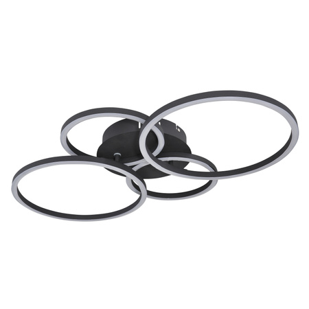 Lampa sufitowa  do salonu KENDY BLACK LED Globo 67233-40S