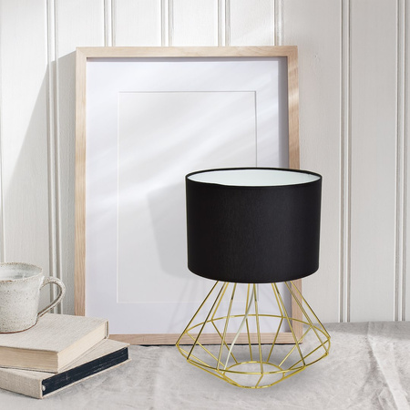 Lampa stojąca LUPO BLACK/GOLD 1xE27 MLP6272