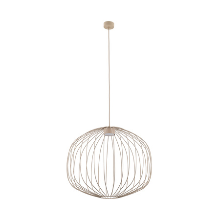 Beżowa lampa wisząca o średnicy 58cm z drutu SPHERA M SABIA 1XGX53 Tk Lighting 11306