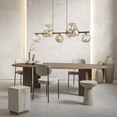 Lampa wisząca z pięknymi szklanymi kloszami LAVA BROWN 9xG9 Tk Lighting 11037