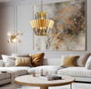 Lampa wisząca żyrandol kryształowy DONNA GOLD CHROME 9xE14 Milagro ML0413 ML0414 kolor do wyboru