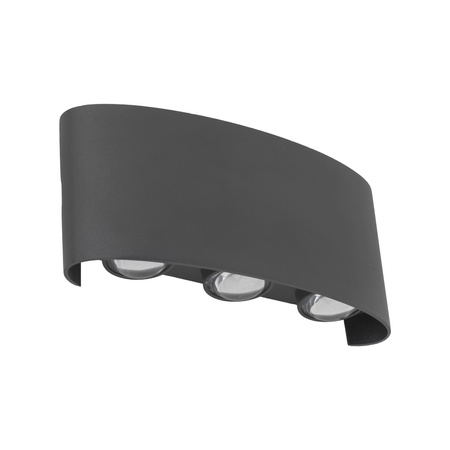Kinkiet elewacyjny w kolorze szarym LED 3000K ARROW GRAY IP54 Tk Lighting 18085