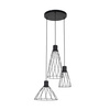 MODESTO BLACK LAMPA WISZACA 3 KOŁO TK Lighting 10187