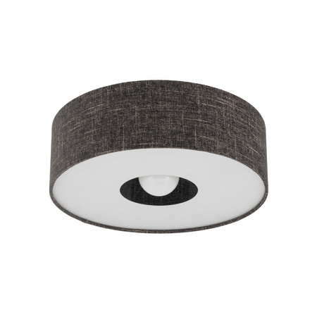 Lampa sufitowa okrągła z tkaniny w kolorze czarny melanż 50cm 1xE27 AMARELA M Nowodvorski 11658