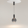 Wysokiej jakości lampa wisząca z dymioną szklaną kulą LED 3000K Nebula MOD182PL-L6B3K Maytoni