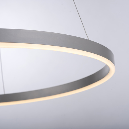  Lampa wisząca aluminiowy okrąg 58cm LED 3000K z funkcją ściemniania SwitchMo RITUS Just LIght 15394-95
