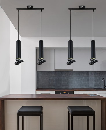 TUBA LAMPA WISZĄCA 2X50W GU10 6/30 CZARNY Candellux 32-78650