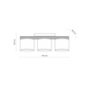 Lampa sufitowa trzy abażury na drewnianej podstawie VIGA SHADE SOSNA 3xE27 Tk Lighting 11880