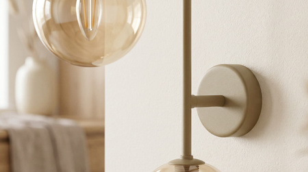 Elegancki kinkiet ścienny w kolorze beżowym SPARK Kaja Lighting K-5998