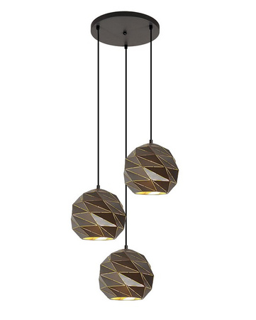Lampa wisząca PALERMO Italux PND-2424-3S-GR+GD