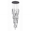 Duża czarna lampa wisząca na antresole FLOW 41 PENDANT 3-STEP DIMM 4000K BK Azzardo AZ7227