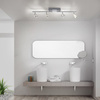 Poczwórna lampa listwa sufitowa do łazienki w kolorze aluminium IP44 SILEDA Paul Neuhaus 6786-96