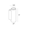 Kinkiet tuba z trawertynu światło góra-dół Maxlight Tek 2xGU10 W0425