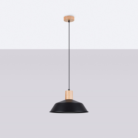 Lampa wisząca FANO czarna Sollux SL.1322