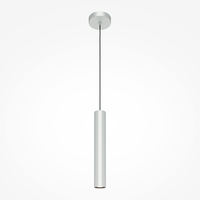 Srebrna lampa wisząca tuba 40cm o średnicy 6cm Pro Focus MOD161PL-01CM1 Maytoni