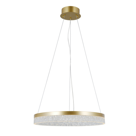 Lampa wisząca złoty okrąg 50cm z wyborem barwy światła LED Pantal Italux PND-34533-M-GD