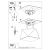 Lampa sufitowa, plafon HEXA 25 cekin Sollux SL.0688
