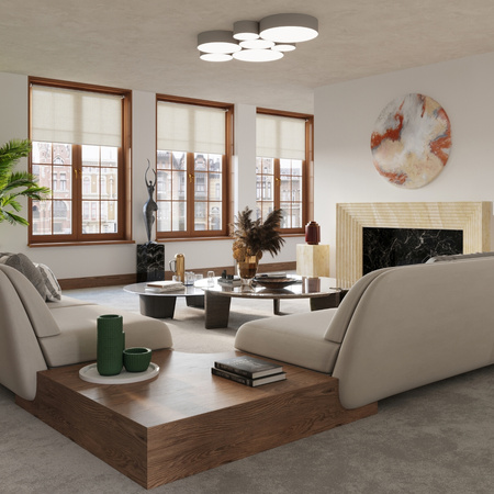 Lampa sufitowa, plafon ARENA 45 szary Sollux SL.0125 