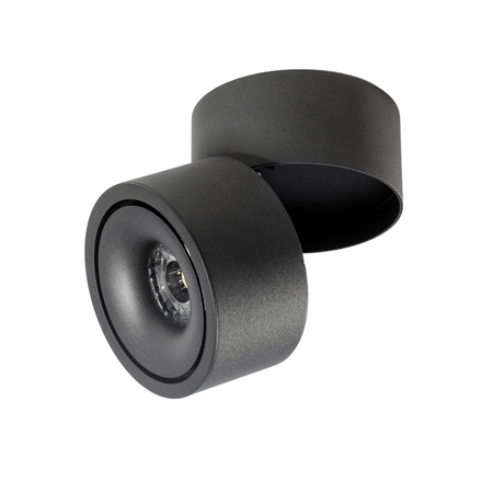 Czarna oprawa natynkowa z ruchomą głowicą COSTA 12W CCT SWITCH BK AZZARDO AZ6031