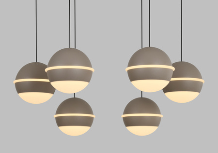 Lampa wisząca siódemka okrągła Biarritz kaszmirowa Aviano Lighting 5047-813
