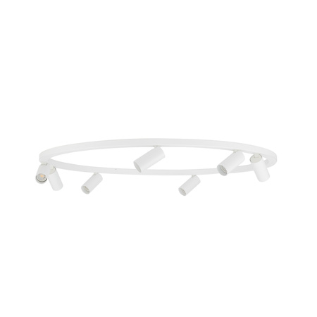 Minimalistyczna lampa sufitowa biała w formie koła – nowoczesny ring 80cm 7xGU10 FOURTY ROUND Nowodvorski 11945