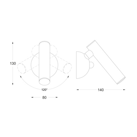 Kinkiet LOYA LED Zuma Line W0461-01A-S8S8 - nowoczesny biały kinkiet