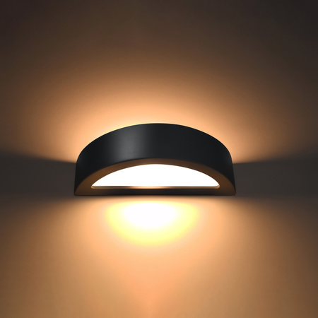 Kinkiet ATENA BLACK ceramiczny Sollux Lighting SL.0874