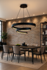 Lampa wisząca LED TOPPO czarna Aviano Lighting 6032-0110