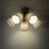 Lampa sufitowa pięć abażurków z lnu VAIO SABIA 5XE27 Tk Lighting 11606