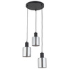 SIERRA BLACK LAMPA WISZĄCA 3 TK Lighting 6655