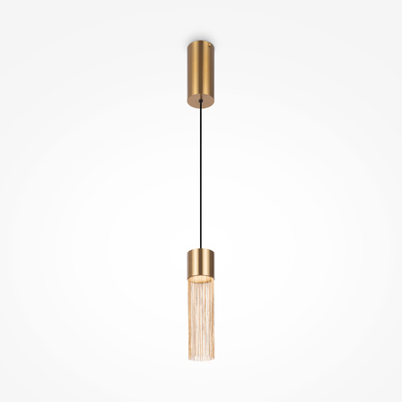 Designerska lampa wisząca złoty cylinder Imaginary MOD190PL-L5G3K Maytoni