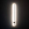 Brązowy liniowy kinkiet 114cm podświetlający ściane LIXA BROWN LED 3000K 18W Tk Lighting 18300