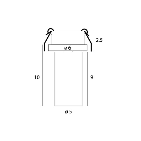 Oprawa wpuszczana HALO D BLACK PODTYNKOWA MAXLIGHT H0127