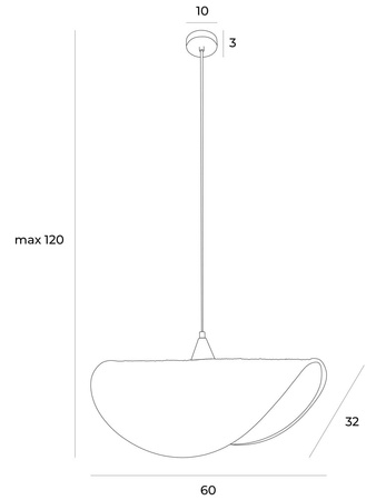 LAMPA WISZĄCA KOSHI I MAXLIGHT P0498